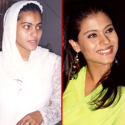Bollywood actress without makeup kajol